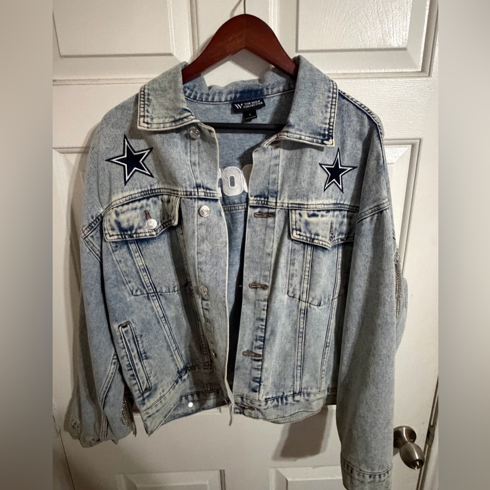 The Wild Collective Dallas Cowboys Jean Jacket